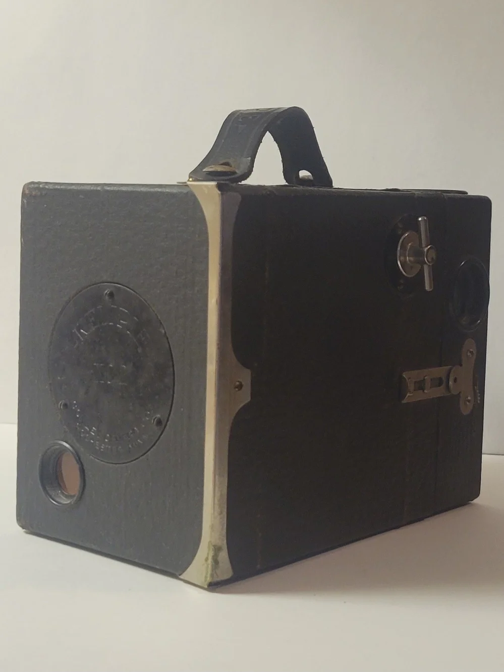 Antique Kewpie Box Camera - 1915-1922 Black Leatherette Film Camera